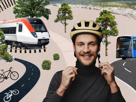 prie jūros transportas